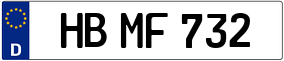 Trailer License Plate